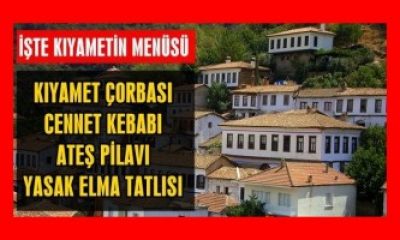 Kıyametin Şimdi de Menüsü Çıktı!