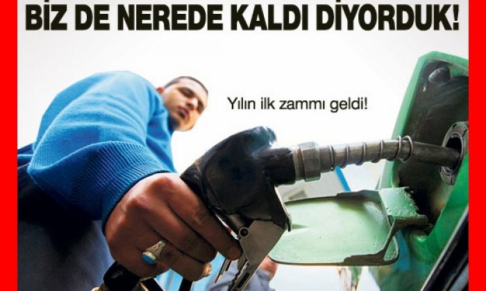 Benzine Yılın İlk Zammı