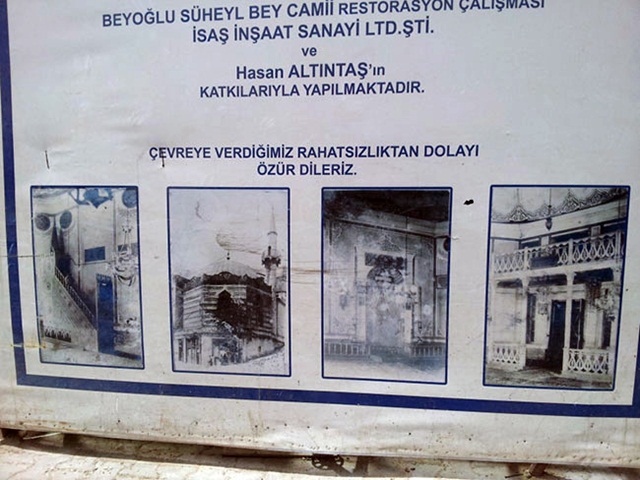 Süheyl Bey Camii restorasyon2