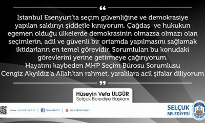 CHP’den ve Ülgür’den Taziye Mesajı