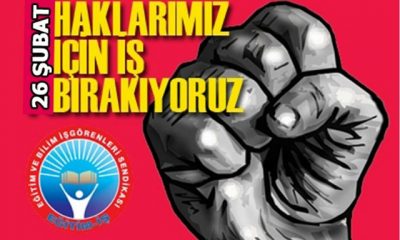 Selçuk Eğitim-İş Sendikası 26 Çarşamba Günü Grevde