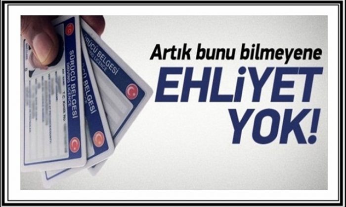 Trafik Adabını Bilmeyen Ehliyet Alamayacak