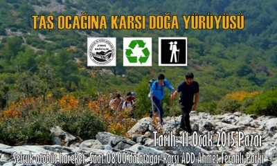 Doğaseverler ve köylü taş ocağına karşı birleşti