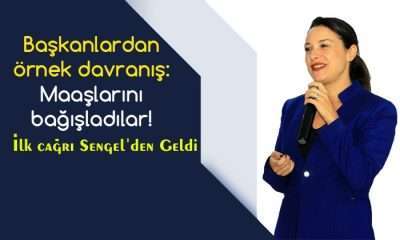 Başkanlardan örnek davranış: Maaşlarını bağışladılar!