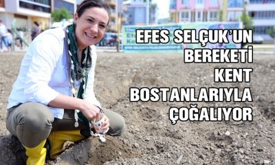 Efes Selçuk’un Bereketi Kent Bostanlarıyla Çoğalıyor