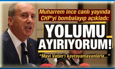 Muharrem İnce CHP’den istifa etti!