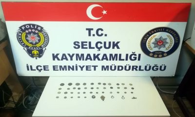 Selçuk’ta ki operasyonda 40 adet sikke ele geçirildi