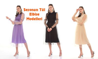 Sezonun Tül Elbise Modelleri