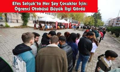Efes Selçuk’ta Her Şey Çocuklar İçin: Öğrenci Otobüsü Büyük İlgi Gördü
