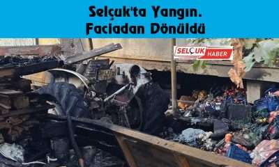 Selçuk’ta Yangın, Faciadan Dönüldü