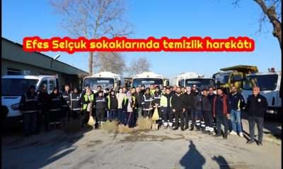 Efes Selçuk sokaklarında temizlik harekâtı