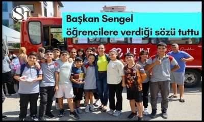 Başkan Sengel öğrencilere verdiği sözü tuttu
