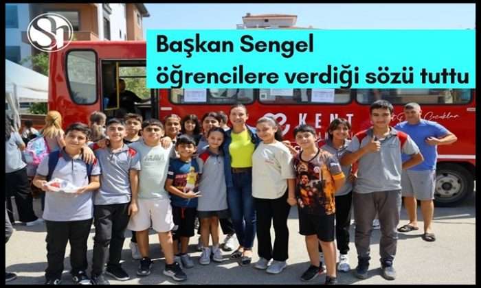 Başkan Sengel öğrencilere verdiği sözü tuttu