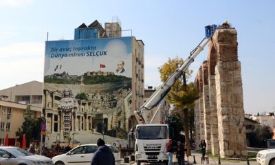 Leylek yuvalarının bakımı yapıldı