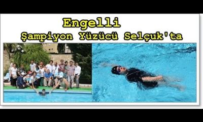 Engelli Şampiyon Yüzücü Selçuk Belediye Havuzunda Gösteri Yaptı