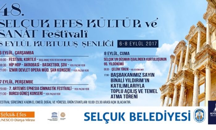 48. Selçuk Efes Kültür ve Sanat Festivali başlıyor