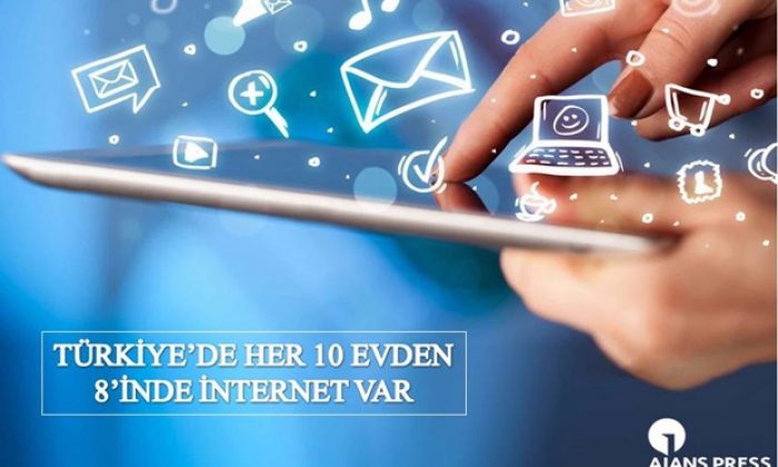 Türkiye’de Her 10 Evden 8’inde İnternet Var