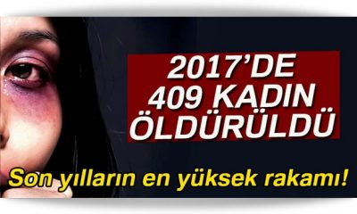 2017 yılında 409 kadın cinayete kurban gitti