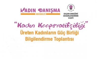 Üreten kadınlara kooperatifçilik toplantısı