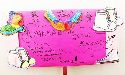 Minik Öğrencilerden “Ayakkabısız Çocuk Kalmasın”  Kampanyası