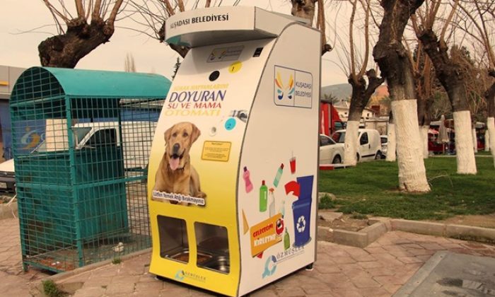 Kuşadası Belediyesi’nden Mama ve Su Otomatı