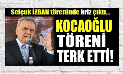 Selçuk İZBAN töreninde kriz çıktı; Kocaoğlu töreni terk etti