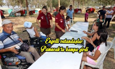 Engelli vatandaşlar, Pamucak’ta kampa girdi