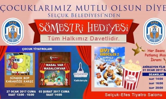 Selçuk Belediyesi’nden sömestri hediyesi